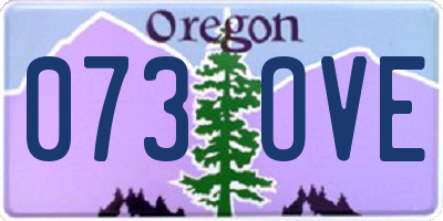 OR license plate 073OVE