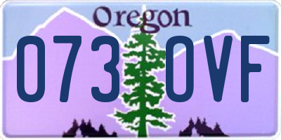 OR license plate 073OVF