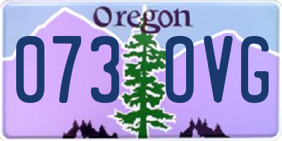 OR license plate 073OVG