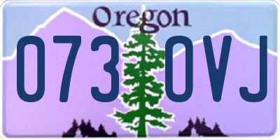 OR license plate 073OVJ