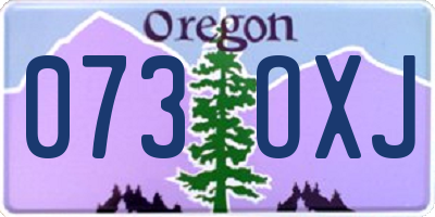 OR license plate 073OXJ