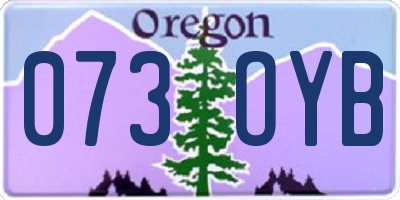 OR license plate 073OYB