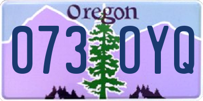 OR license plate 073OYQ