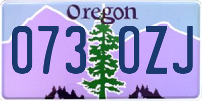 OR license plate 073OZJ