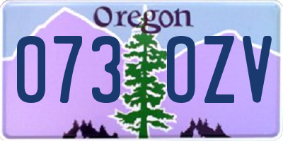 OR license plate 073OZV