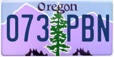 OR license plate 073PBN