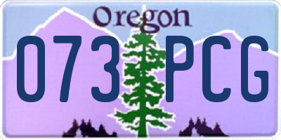 OR license plate 073PCG