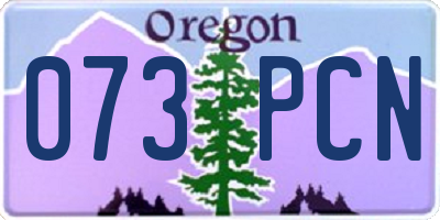 OR license plate 073PCN