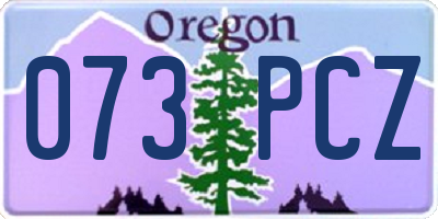 OR license plate 073PCZ
