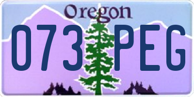 OR license plate 073PEG