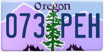 OR license plate 073PEH