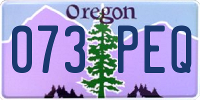OR license plate 073PEQ
