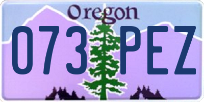 OR license plate 073PEZ
