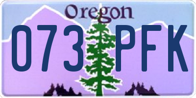 OR license plate 073PFK