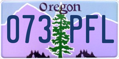 OR license plate 073PFL