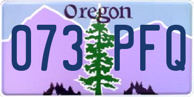 OR license plate 073PFQ