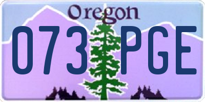 OR license plate 073PGE