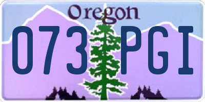 OR license plate 073PGI