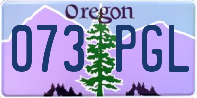 OR license plate 073PGL