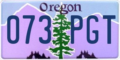 OR license plate 073PGT