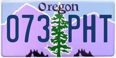OR license plate 073PHT