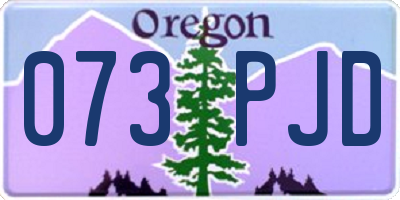 OR license plate 073PJD