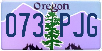 OR license plate 073PJG