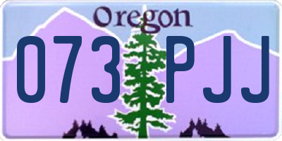 OR license plate 073PJJ