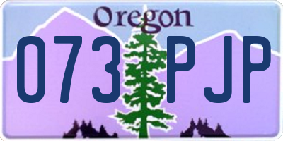 OR license plate 073PJP