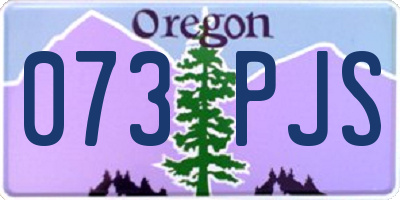 OR license plate 073PJS