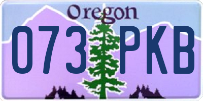 OR license plate 073PKB