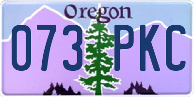 OR license plate 073PKC