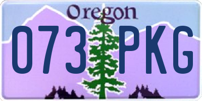 OR license plate 073PKG