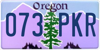 OR license plate 073PKR