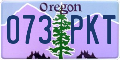 OR license plate 073PKT