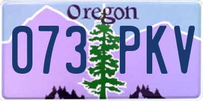 OR license plate 073PKV
