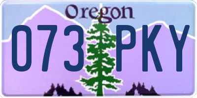 OR license plate 073PKY