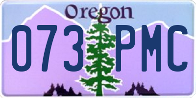 OR license plate 073PMC