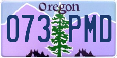 OR license plate 073PMD