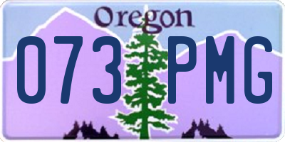 OR license plate 073PMG