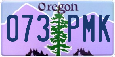 OR license plate 073PMK