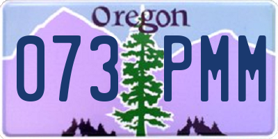 OR license plate 073PMM