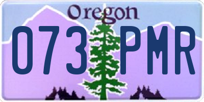 OR license plate 073PMR