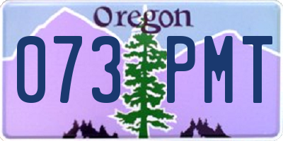 OR license plate 073PMT