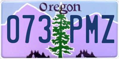 OR license plate 073PMZ
