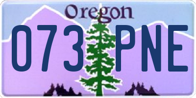 OR license plate 073PNE