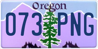 OR license plate 073PNG