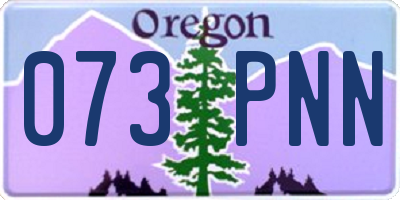OR license plate 073PNN