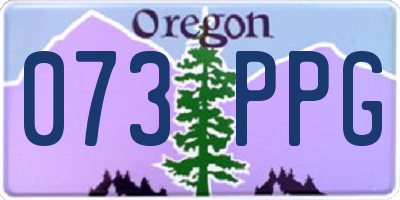 OR license plate 073PPG