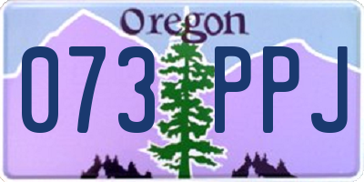 OR license plate 073PPJ